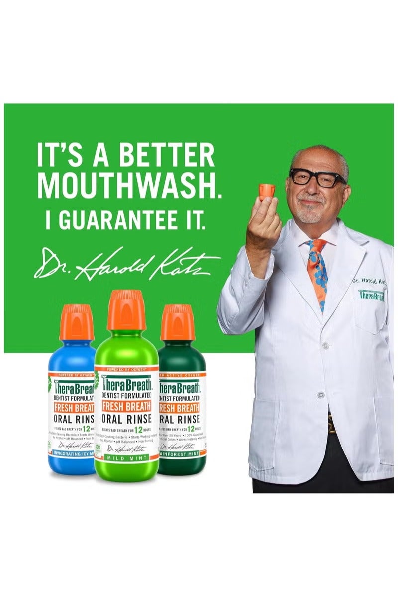 Therabreath Fresh Breath Mouthwash Mild Mint 500ml - Image 3