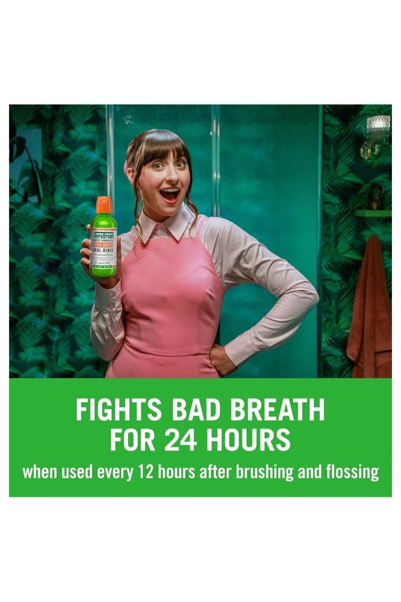 Therabreath Fresh Breath Mouthwash Mild Mint 500ml - Image 4