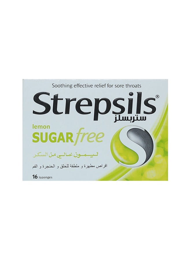 16-Piece Lemon Lozenges Sugar Free Set