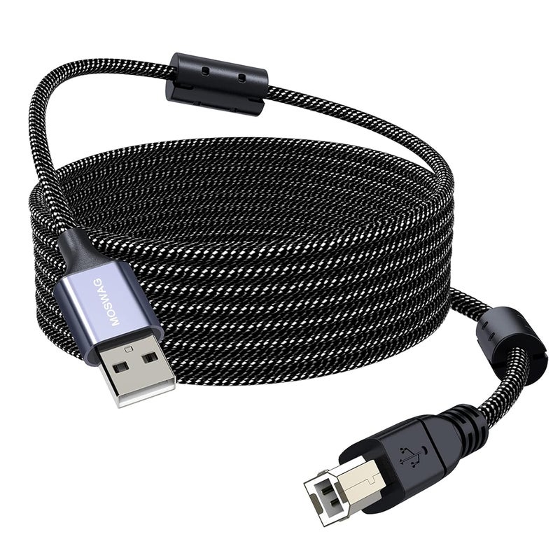 موسواج كابل طابعة USB من ، كابل ماسح ضوئي عالي السرعة متوافق مع HP، Canon، Epson، Dell، Lexmark، Brother، Xerox، Samsung والمزيد - Image 1
