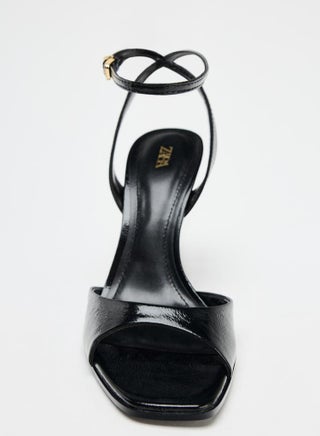 Zara Patent-finish high-heel sandals Best Price UAE Dubai, Abu