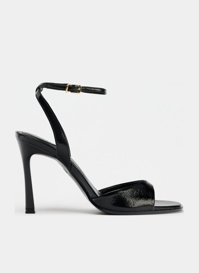 Zara Patent-finish high-heel sandals - Image 1