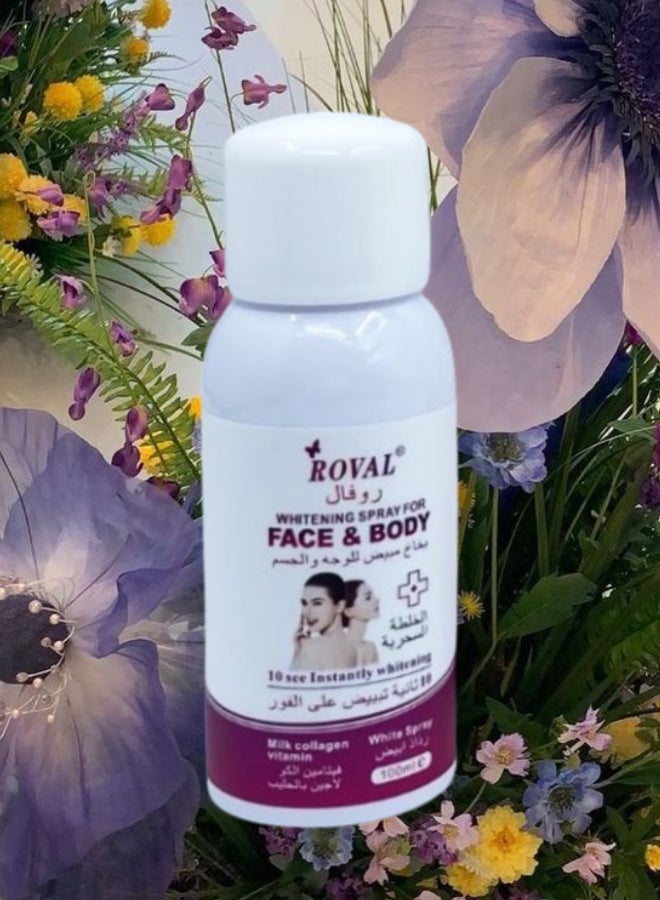 ROVAL 5 Pieces Whitening Spray For Face And Body 100ML - Image 2