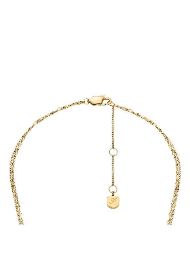 فوسيل قلادة متعددة الخيوط من الفولاذ المقاوم للصدأ - Image 3