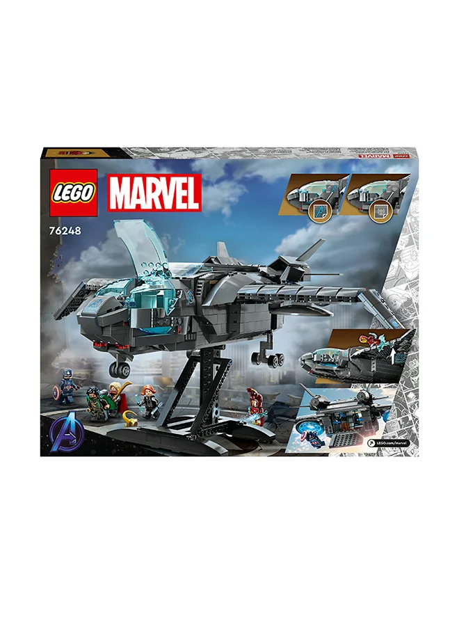 LEGO Marvel The Avengers Quinjet 76248 Building Toy Set; Avengers Aircraft With Thor, Iron Man, Black Widow, Loki And Captain America Minifigures; Super Hero Space Vehicle; Gift For Kids Aged 9+ (795 Pieces)