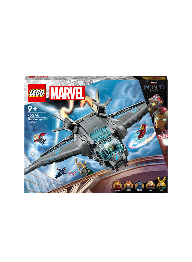 LEGO Marvel The Avengers Quinjet 76248 Building Toy Set; Avengers Aircraft With Thor, Iron Man, Black Widow, Loki And Captain America Minifigures; Super Hero Space Vehicle; Gift For Kids Aged 9+ (795 Pieces)  - Image 2