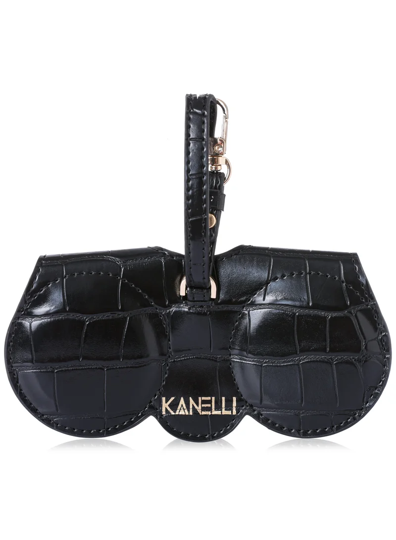 KANELLI Women's glasses case from Kanelli, elegant design | New Collection AAY2312086-Black