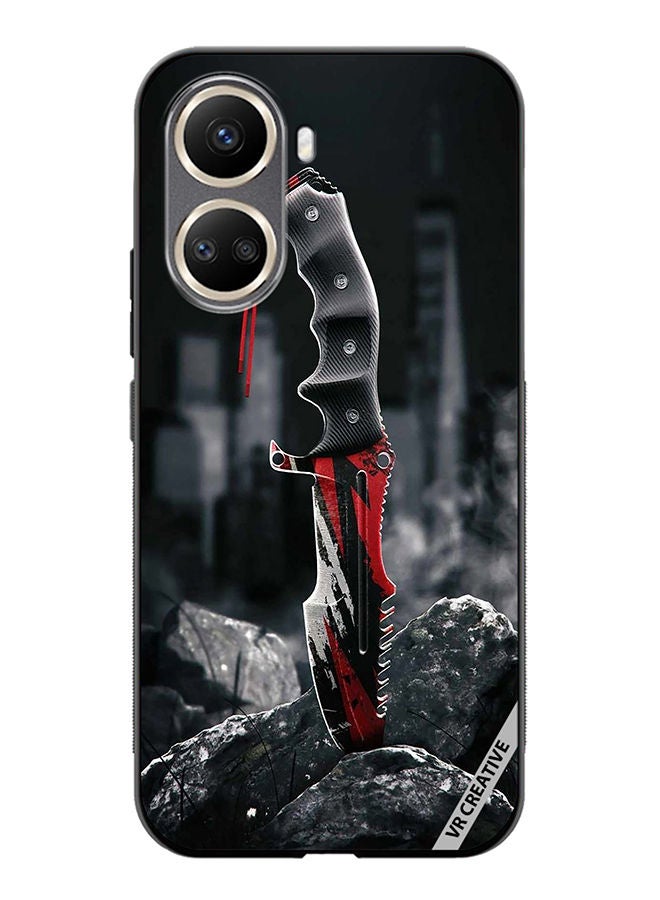 VR CREATIVE Protective Case Cover For Huawei Nova 10 SE Huntsman Knife Design Multicolour - Image 1