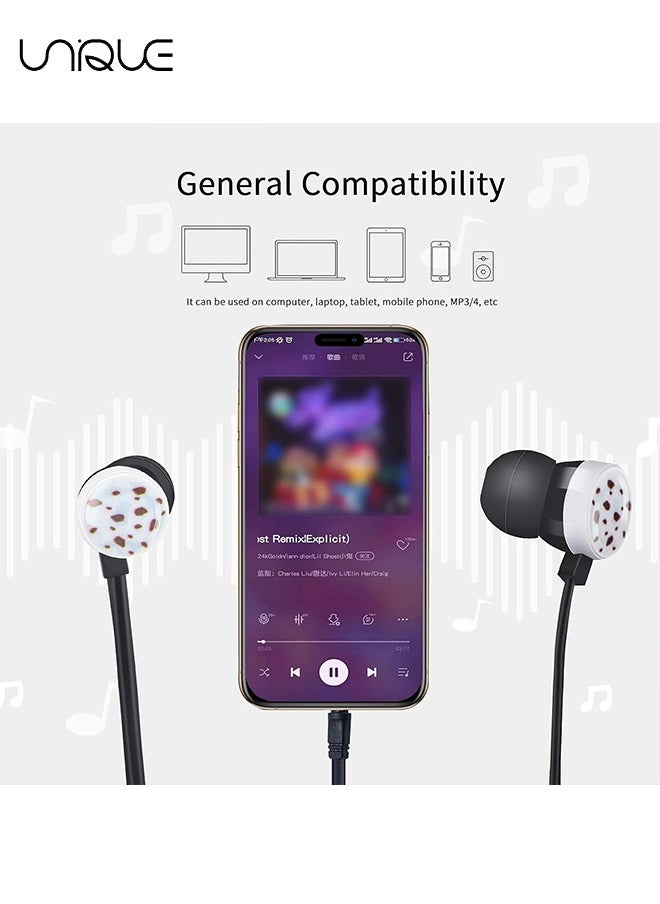 Unique Wired Donut Shape Earbuds, In-Ear Headphones with Earphone Storage Case and Microphone, Gift for School Girls and Boys (Black)  - Image 4