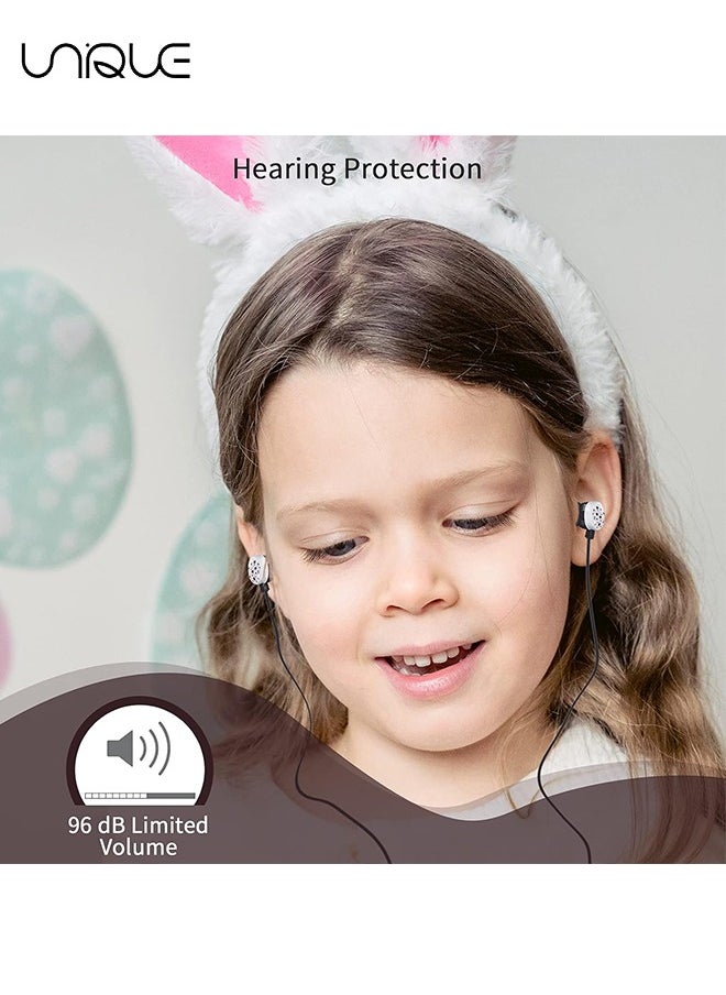 Unique Wired Donut Shape Earbuds, In-Ear Headphones with Earphone Storage Case and Microphone, Gift for School Girls and Boys (Black)  - Image 5