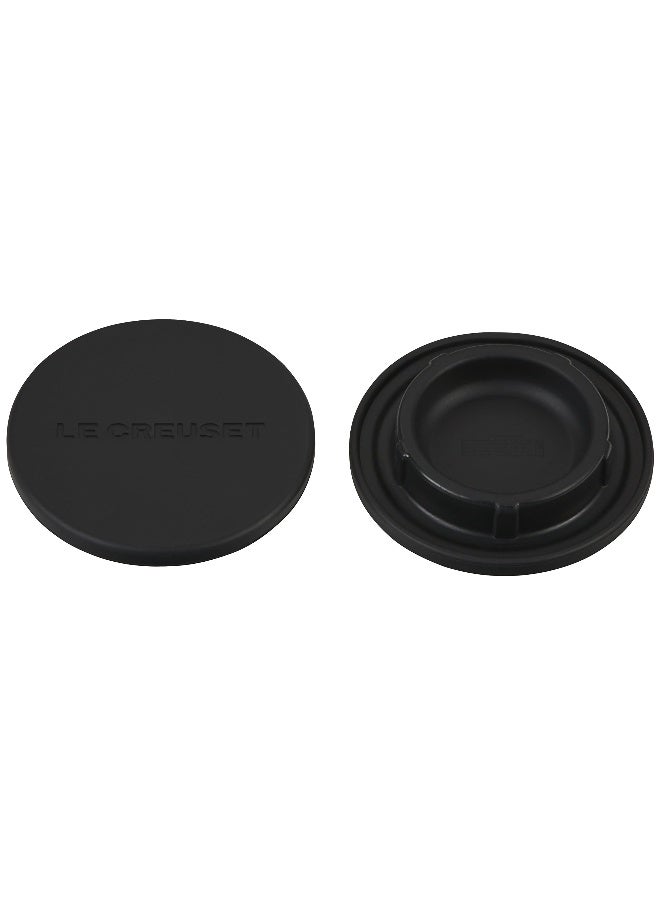 Le Creuset Silicone Mill Caps, 2 1/2", Black