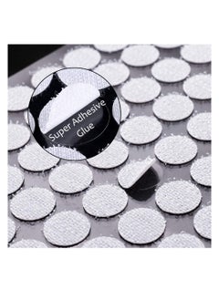 SYOSI Self Adhesive Dots, Tapes Sticky Back Coins Dots with Hook and Loop Velcro Round Pads, 25mm Diameter Strong Waterproof Round Dot, Dots with Adhesive for Home Office School 300Pcs (150 Pairs)  - Image 2