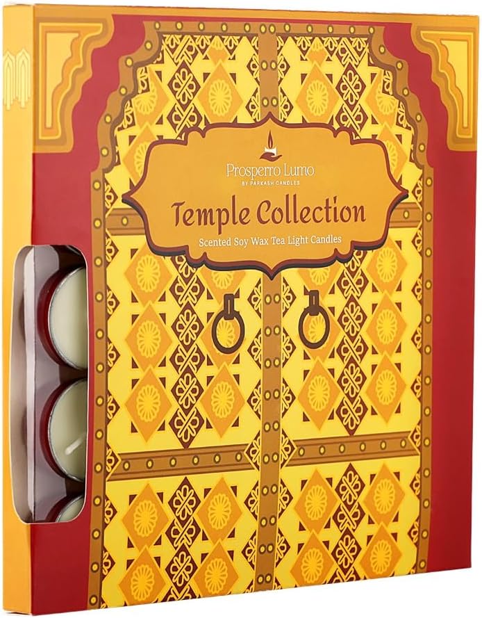 PROSPERRO LUMO بروسبيرو لومو من باركاش كاندلز شموع شاي معطرة من شمع الصويا الممتاز مجموعة من 25 || عطر عضوي ممتاز يصل إلى 5 ساعات || شمع صويا بدون دخان ولا تقطير ديا (لوبان) - Image 5