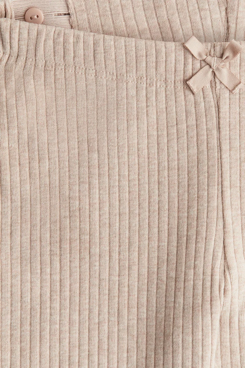 H&M Ribbed Cotton Leggings