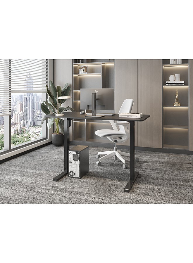 Flexispot Essential Standing Desk, FLEXISPOT Height Adjustable Standing Desk with Memory Controller, 120*60cm desktop, Electric Sit Stand Desk for Home and Office, Black - Image 2