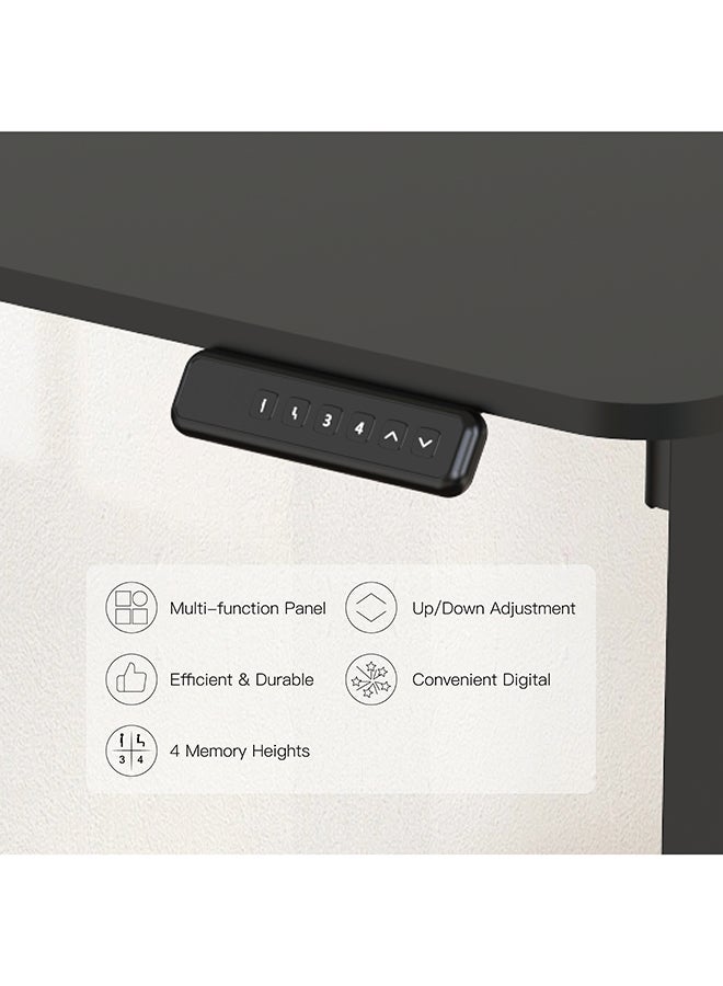 Flexispot Essential Standing Desk, FLEXISPOT Height Adjustable Standing Desk with Memory Controller, 120*60cm desktop, Electric Sit Stand Desk for Home and Office, Black - Image 5