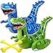 Arrowbash 4 Pcs Inflatable Dinosaur Fight Pool Float Game Set 2 Players Giant Rideon Dino Duel Pool Toys for Teens Adults Water Swimming Party Game for Outdoor Fun Gift Family Competition - Image 2