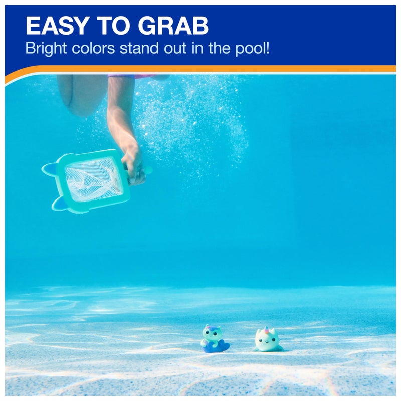 SwimWays لعبة الغوص والإمساك من جابي's دول هاوس، ملحقات حمام السباحة وألعاب حمام السباحة للأطفال، مستلزمات حفلات حمام السباحة وألعاب مائية للأطفال من عمر 5 سنوات وما فوق - Image 4