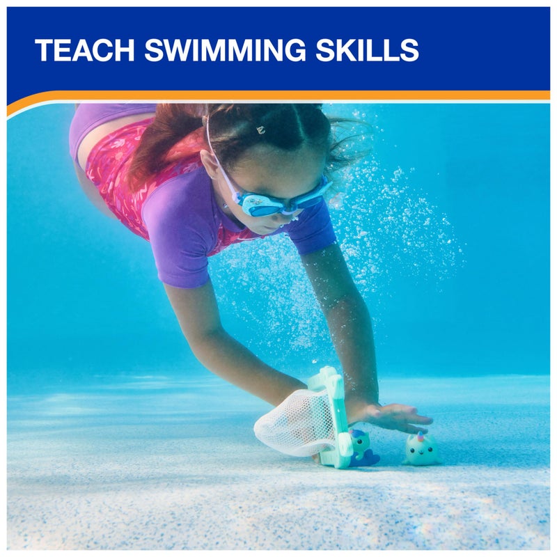 SwimWays لعبة الغوص والإمساك من جابي's دول هاوس، ملحقات حمام السباحة وألعاب حمام السباحة للأطفال، مستلزمات حفلات حمام السباحة وألعاب مائية للأطفال من عمر 5 سنوات وما فوق - Image 5