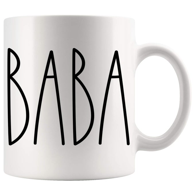 BABA COFFEE CUP BABA GIFTS FOR CHRISTMAS BIRTHDAY MOTHERS DAY FATHERS DAY FAMILY COFFEE MUG 11OZ