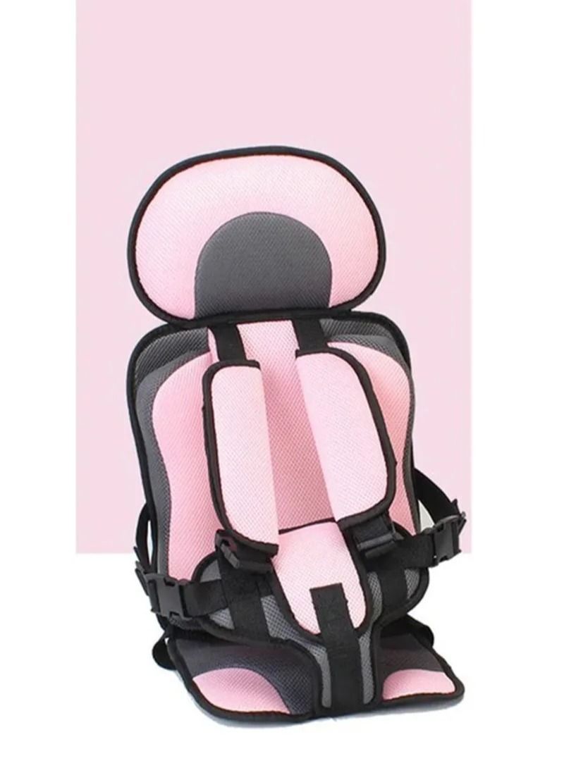 Portable And Comfortable Cushioned Baby Car Seat With Double Skinned Headrest  - Image 2