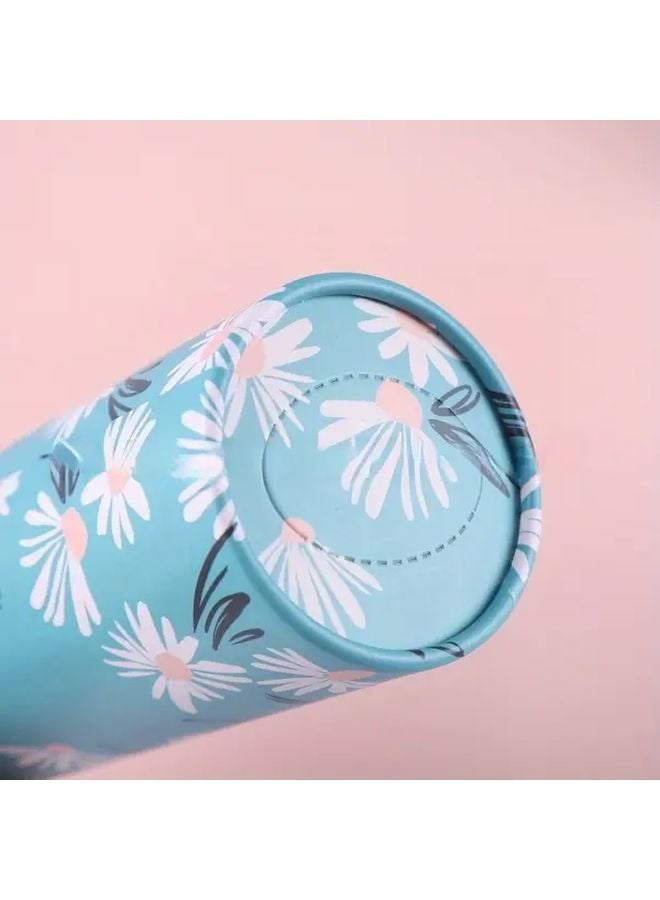 1 Roll Floral Car Tissue Holder Portable Travel Cup Holder Box With Face Towel - Image 5