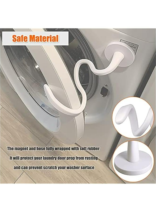 Generic Magnetic Front Load Washer Door Holder, Prevent Odors with Removable Stopper - White Magnetic Washing Machine Door Stop, Keep Washer Door Open  - Image 5