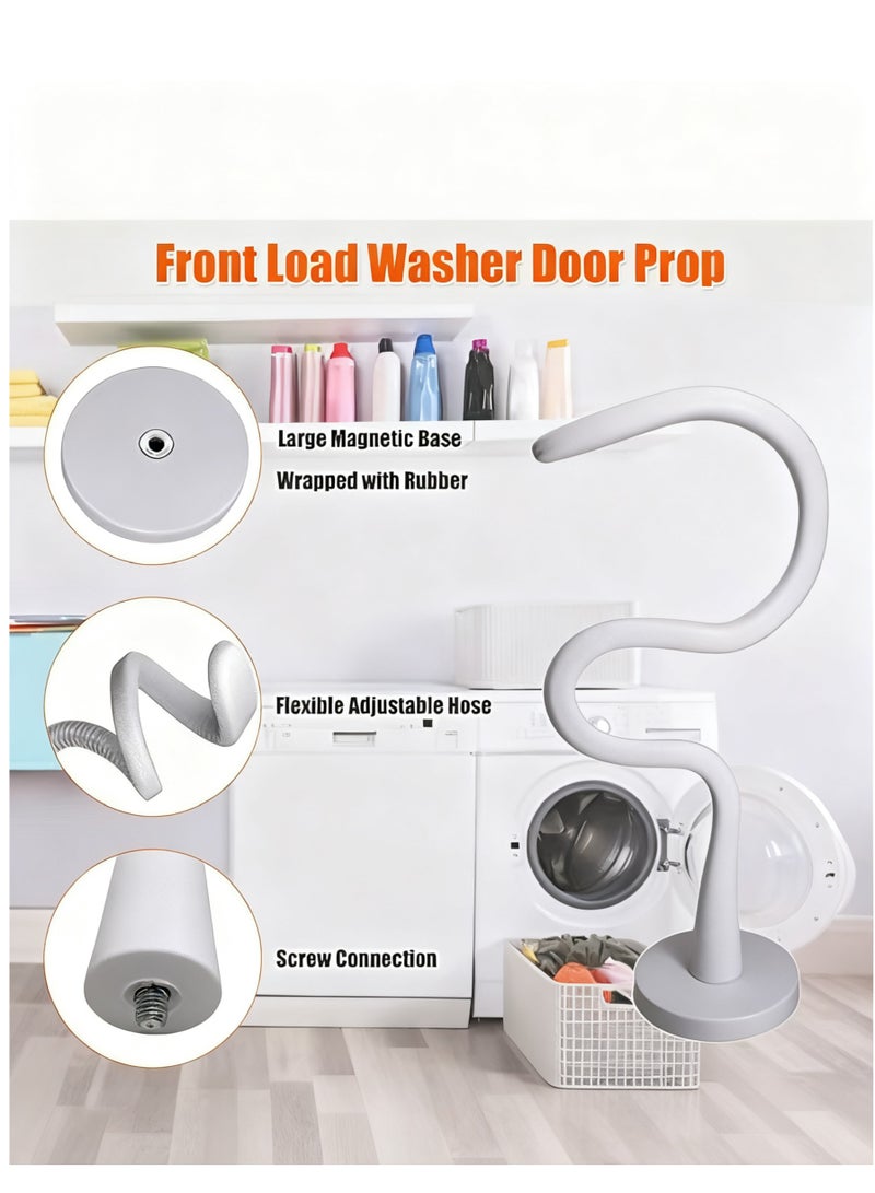 سيسلي قضيب دعم باب الغسالة، مشبك مغناطيسي مضاد للصدمات، محدد باب الغسالة، حامي توقف الباب - Image 2