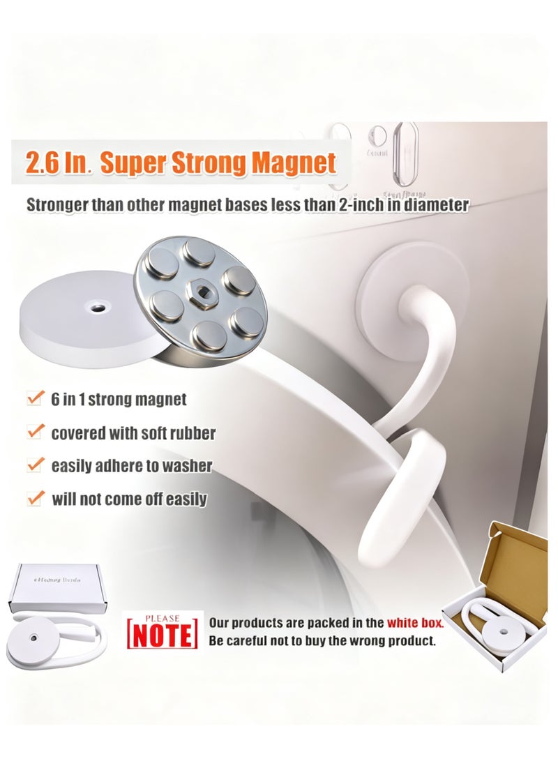 سيسلي قضيب دعم باب الغسالة، مشبك مغناطيسي مضاد للصدمات، محدد باب الغسالة، حامي توقف الباب - Image 3