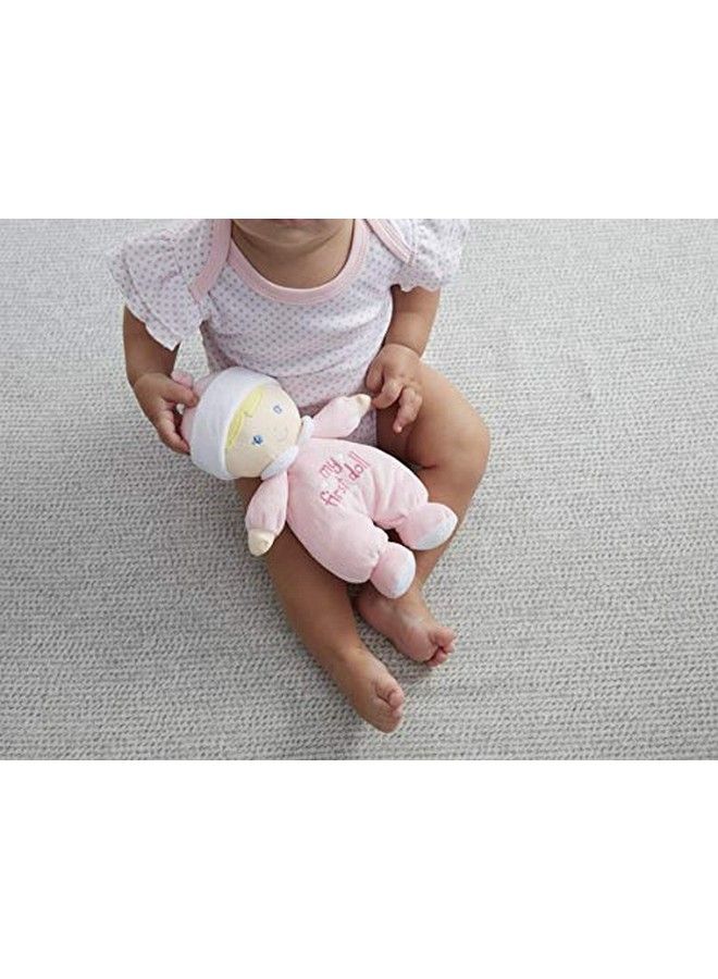 GANZ My First Doll Soft Plush Doll With Blonde Hair And Pink Outfit I Rattle! - Image 4