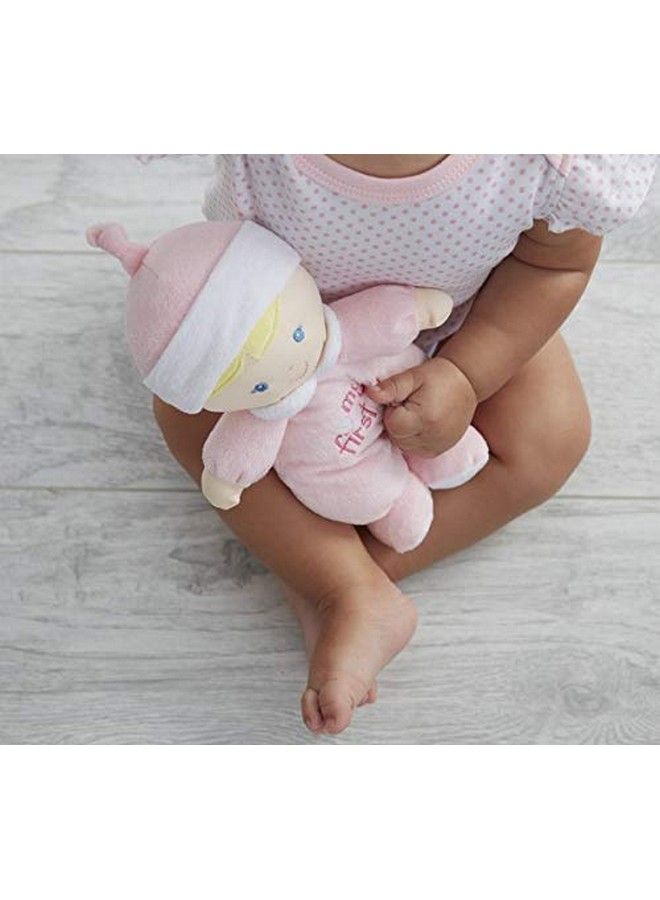 GANZ My First Doll Soft Plush Doll With Blonde Hair And Pink Outfit I Rattle! - Image 3