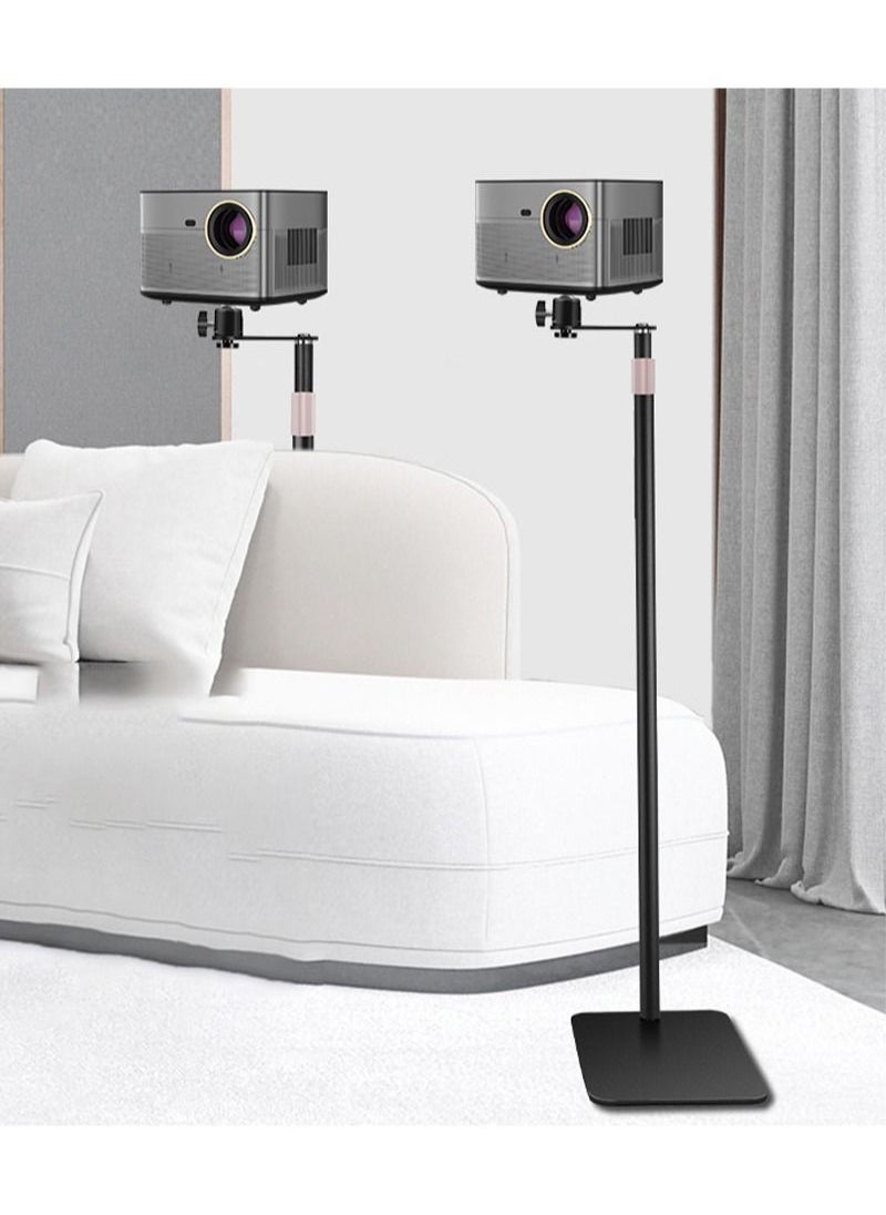 FlashHawk - Floor Projector Stand,Adjustable Height 85 to 130 cm Projector Stand with Metal Gimbal for Outdoor/Office/Home/Stage or Studio - Image 1