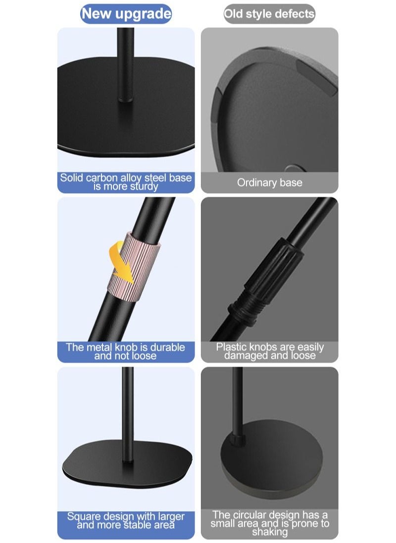 FlashHawk - Floor Projector Stand,Adjustable Height 85 to 130 cm Projector Stand with Metal Gimbal for Outdoor/Office/Home/Stage or Studio - Image 1