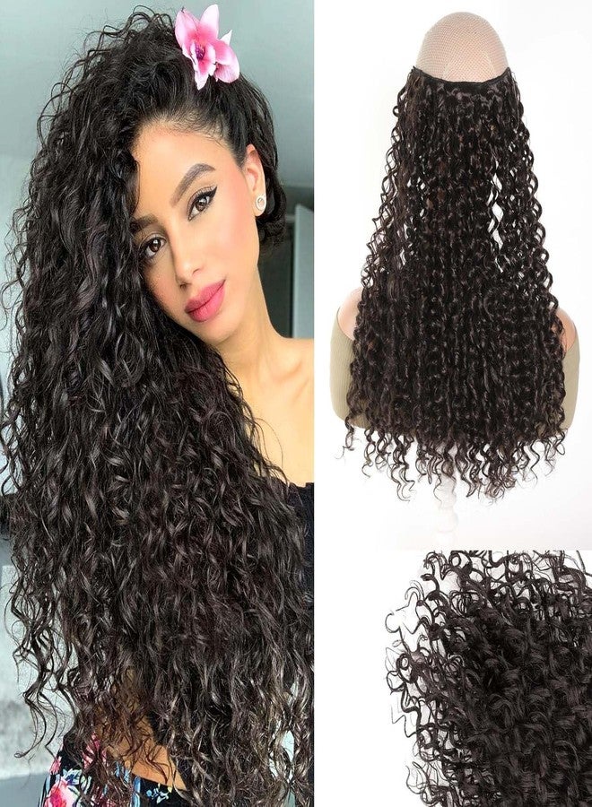 Wizme Clip In Natural Synthetic Hair Extension And Wig For Women And Girls Increase Length And Like Real Hairs (Kniky Curly Extension Brown) - Image 1