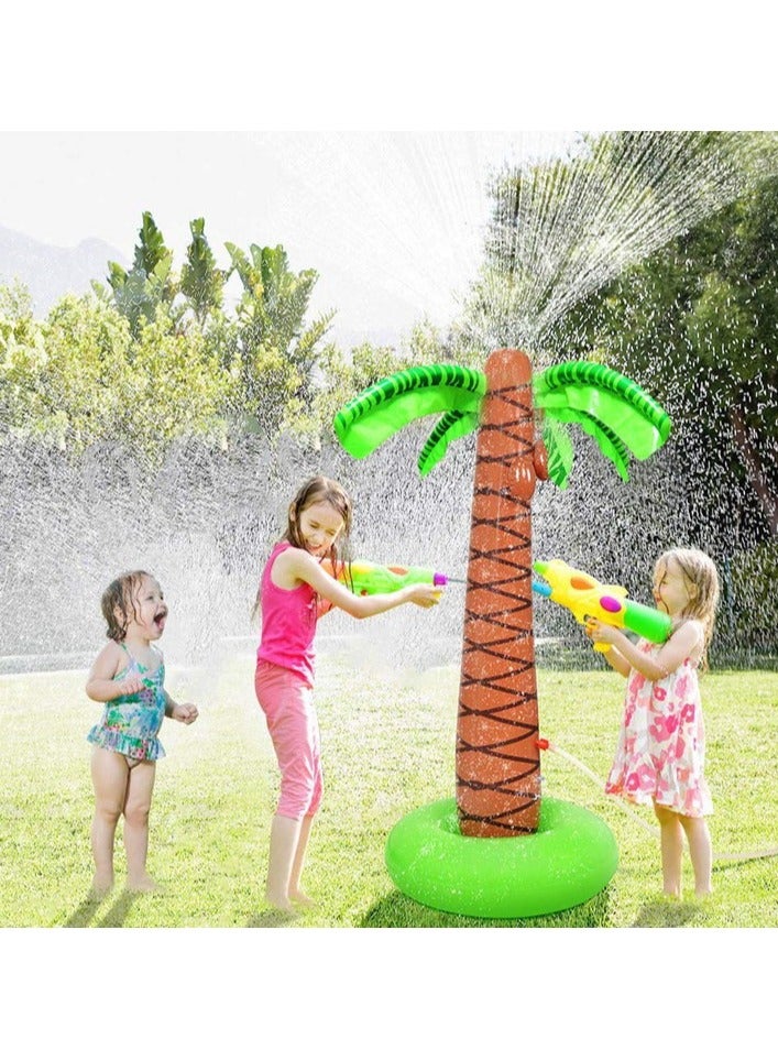 Inflatable palm tree decoration and watering,jumbo coconut trees beach backdrop favor tropical blow up , hawaiian luau party decoration ,best toys for summer  - Image 4