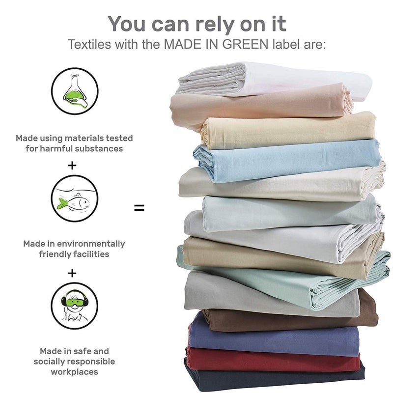 OPTRA - Basics Solid & Plain 300 Tc Microfiber 1 Bedsheet with 2 Pillow Covers, Size- (Double Bed, Beige) - Image 5