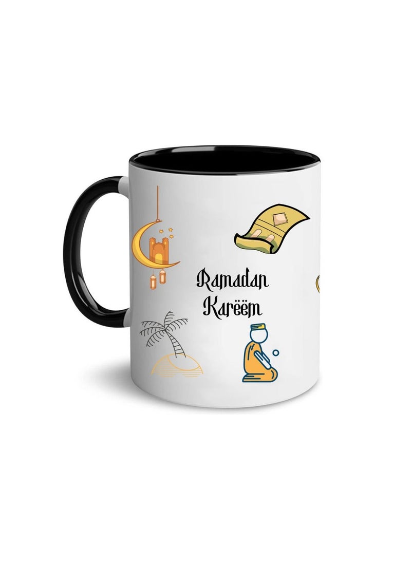 PRINTSHOP4ME - Ramadan Ceramic Tone Coffee Mug-Ramadan Design,Ideal For Gifting,Daily Use Or Ramadan Celebrations|Ceramic Coffee Mug|Hot And Cold Mug - Image 1