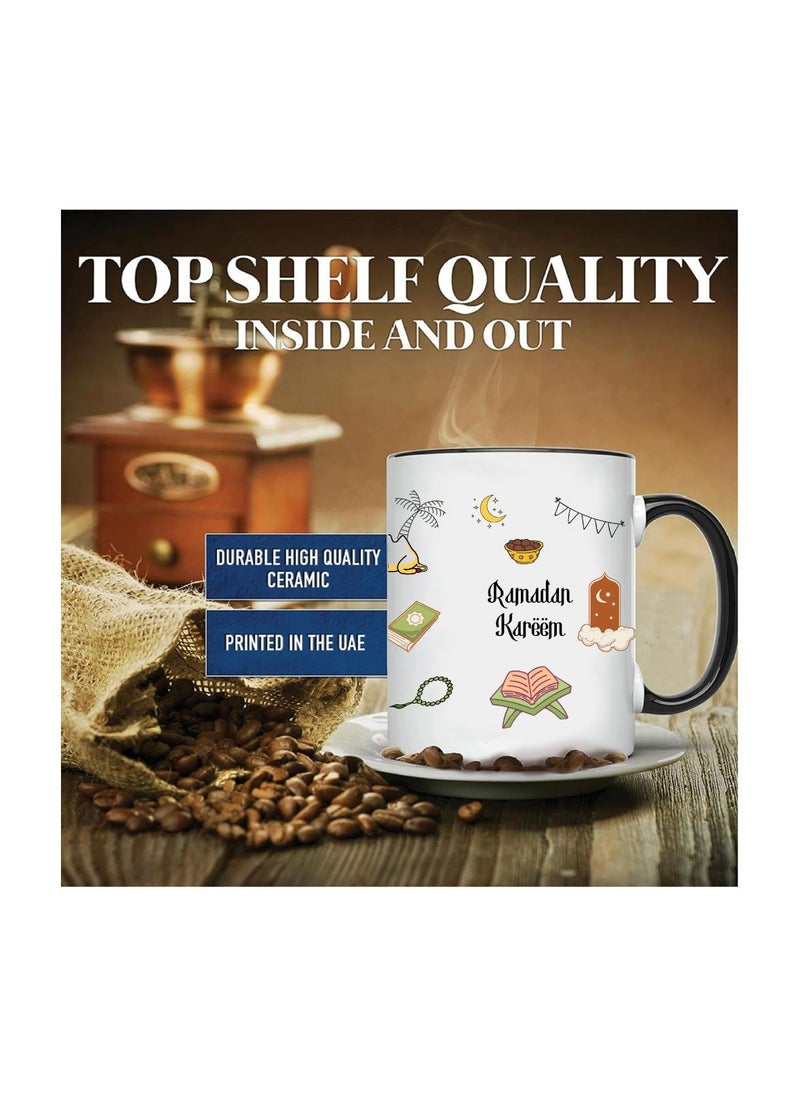 PRINTSHOP4ME - Ramadan Ceramic Tone Coffee Mug-Ramadan Design,Ideal For Gifting,Daily Use Or Ramadan Celebrations|Ceramic Coffee Mug|Hot And Cold Mug - Image 1