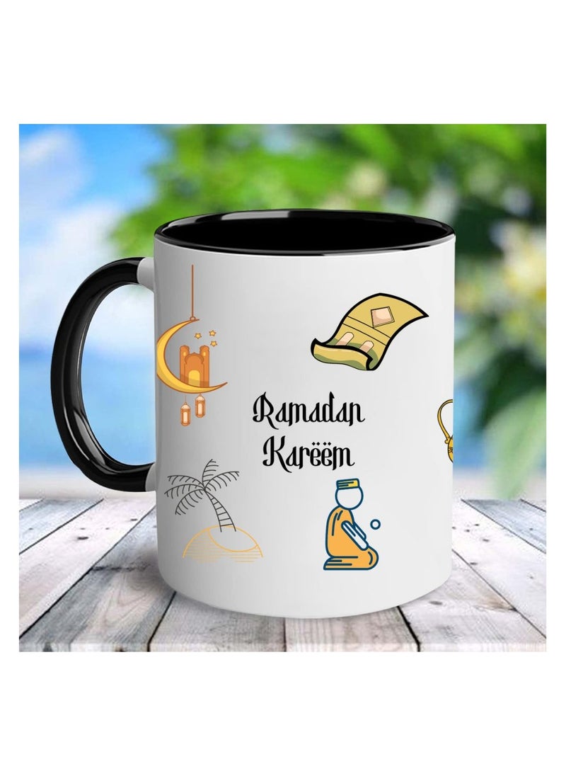 PRINTSHOP4ME - Ramadan Ceramic Tone Coffee Mug-Ramadan Design,Ideal For Gifting,Daily Use Or Ramadan Celebrations|Ceramic Coffee Mug|Hot And Cold Mug - Image 1