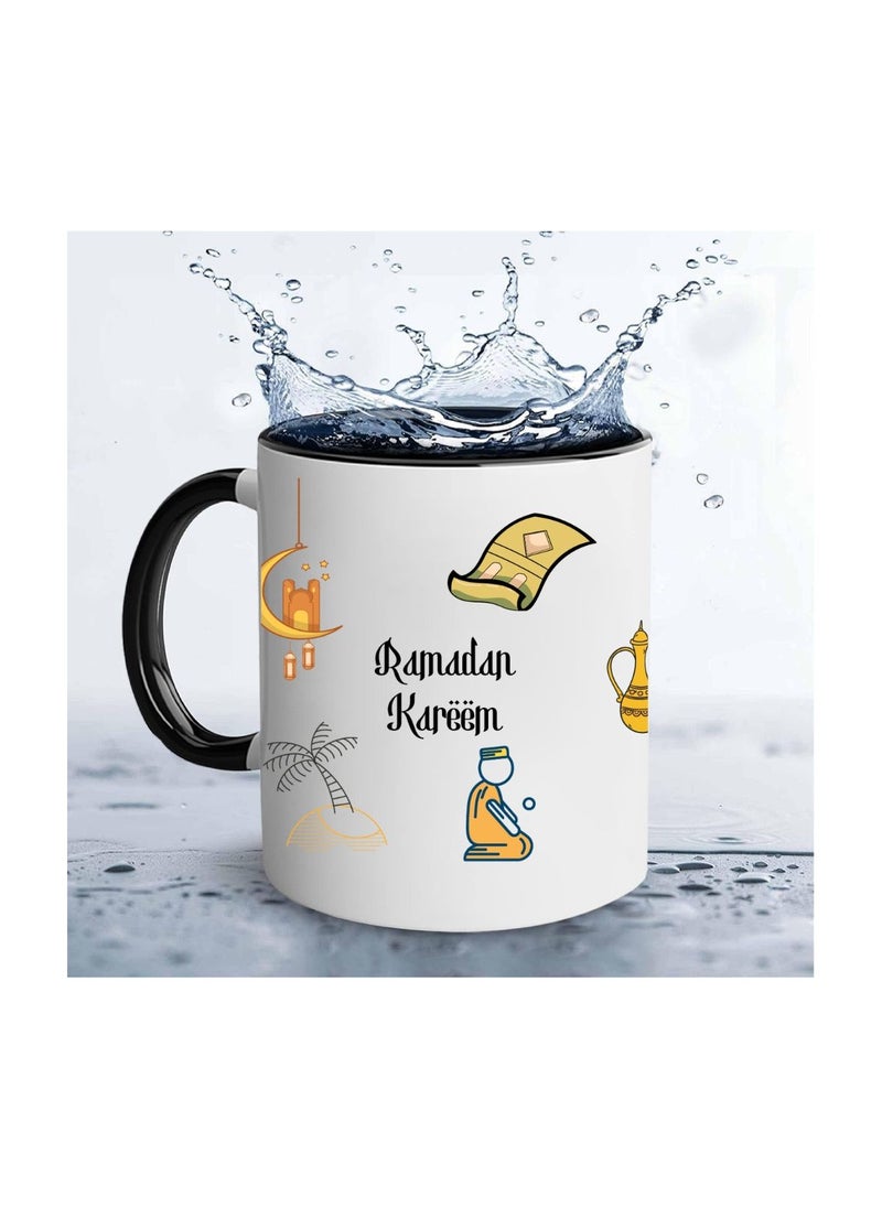 PRINTSHOP4ME - Ramadan Ceramic Tone Coffee Mug-Ramadan Design,Ideal For Gifting,Daily Use Or Ramadan Celebrations|Ceramic Coffee Mug|Hot And Cold Mug - Image 1