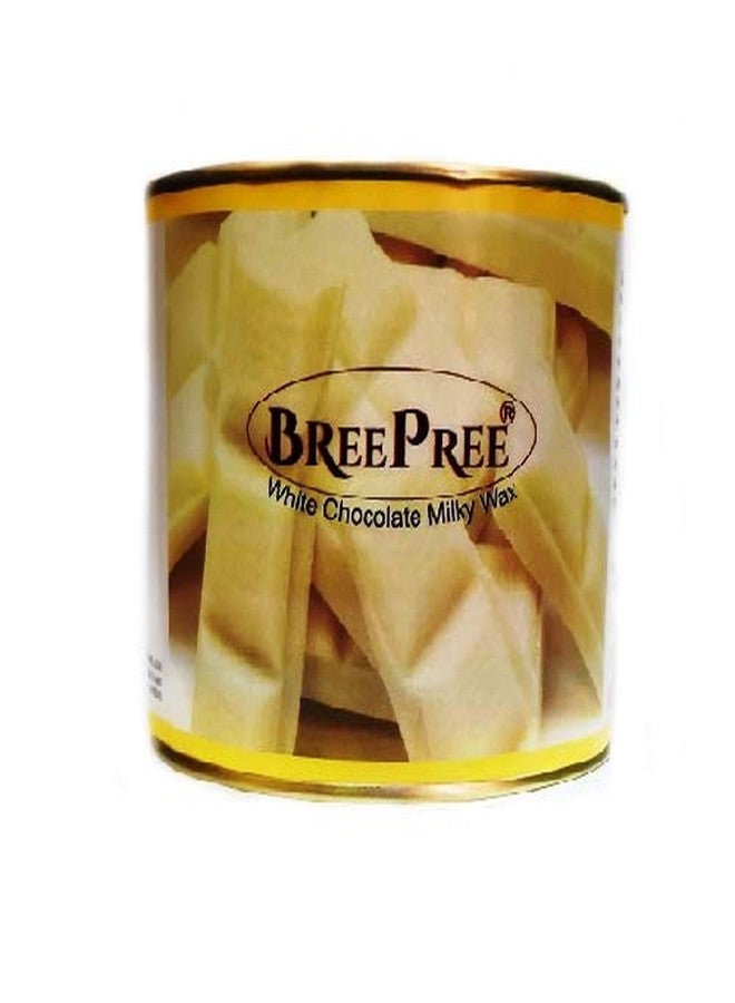 BREEPREE شمع الشوكولاتة البيضاء من بريبري (600 غرام) مع 30 شريطًا لإزالة الشعر بالشمع - Image 3