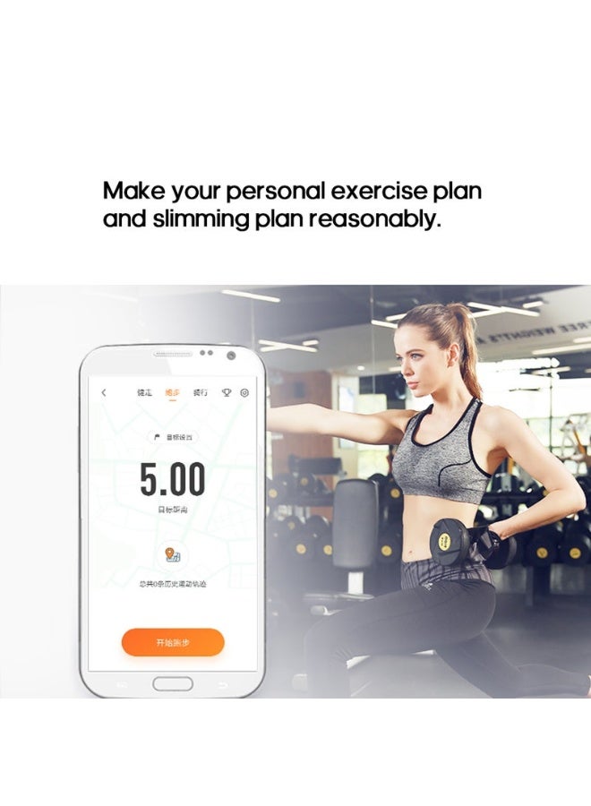 ميزان حمام إلكتروني ذكي - جهاز مراقبة نسبة الدهون والعضلات في الجسم بتقنية البلوتوث، جهاز لإنقاص الوزن مع تطبيق، شاشة LED، يتحمل وزنًا يصل إلى 180 كجم - Image 2