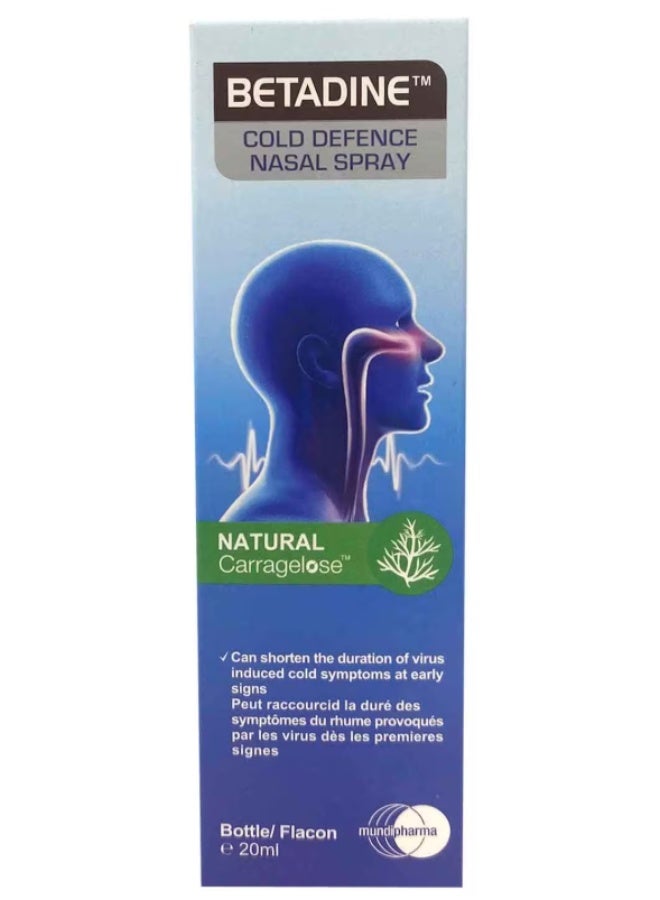 Betadine Cold Defence Nasal Spray 20ml | Helps Reduce Cold & Flu Symptoms, Soothes Nasal Passages, Daily Protection - Image 3