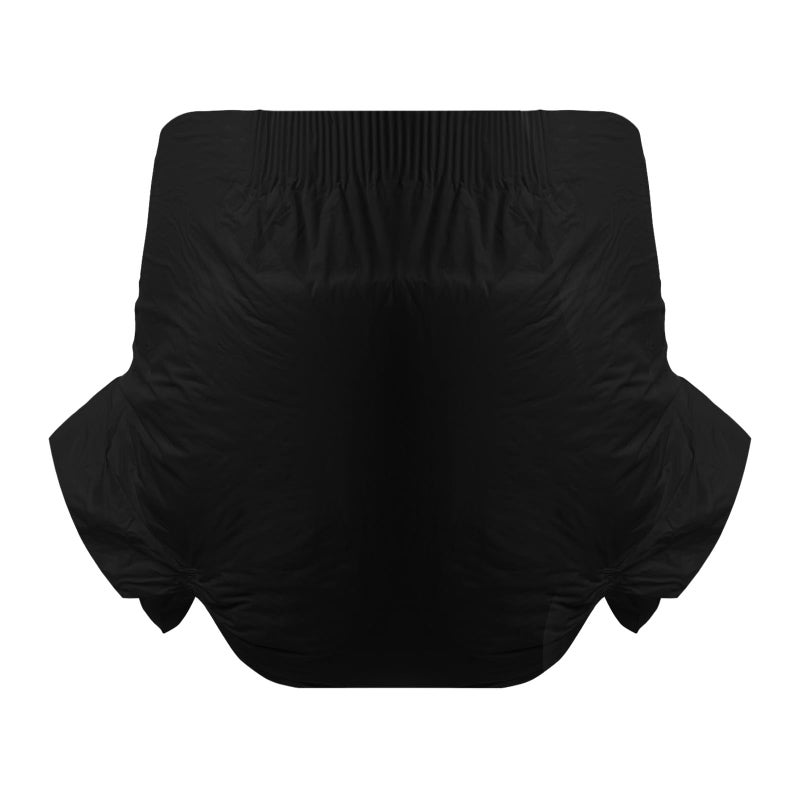 CutiePlusU Disposable Adult Diaper Heavy Absorption Dry Surface Adult Diapers All Night- Black 10 Pieces(Medium 28"-38") - Image 3