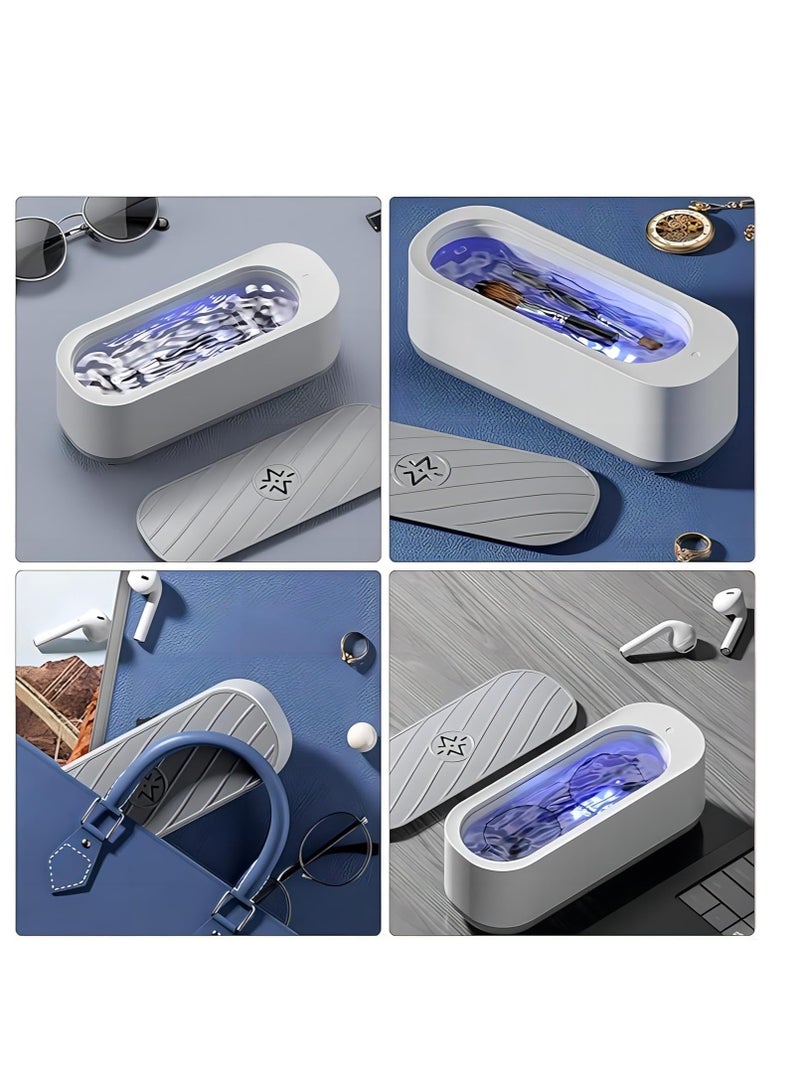 كول بيبي منظف ​​بالموجات فوق الصوتية منظف مجوهرات بالموجات فوق الصوتية جهاز تنظيف نظارات بالموجات فوق الصوتية قابل لإعادة الشحن منظف منزلي محمول - Image 5