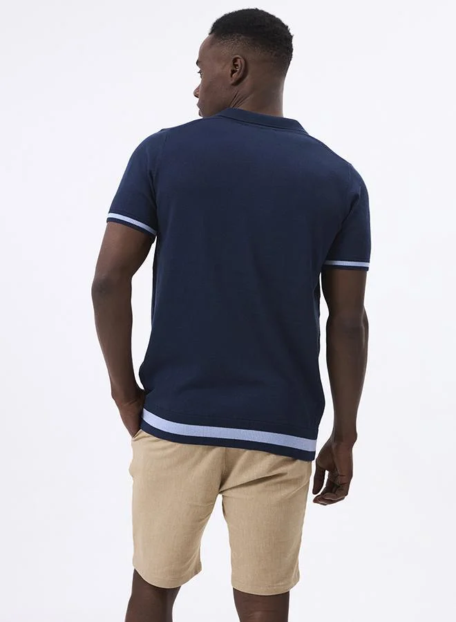 FELIX HARDY Navy Polo shirt short sleeve for Men for Men | Best Price UAE