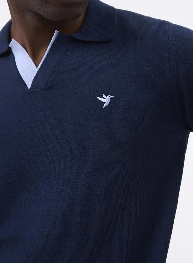 FELIX HARDY Navy Polo shirt short sleeve for Men for Men | Best Price UAE