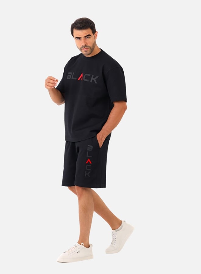 WHITE RABBIT Printed Black Cotton Men Pajama  - Image 3