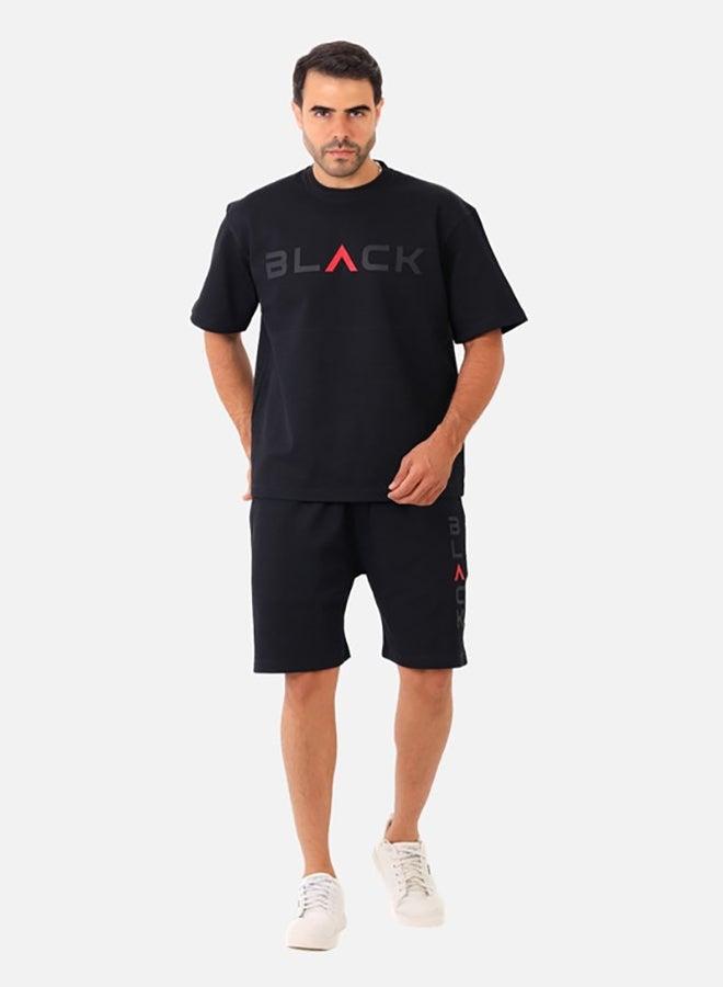 WHITE RABBIT Printed Black Cotton Men Pajama  - Image 1