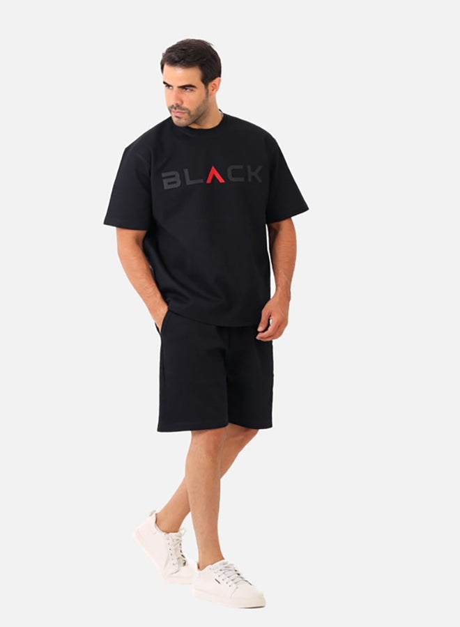 WHITE RABBIT Printed Black Cotton Men Pajama  - Image 4